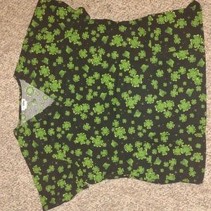 St Patrick's Day scrub shirt size large